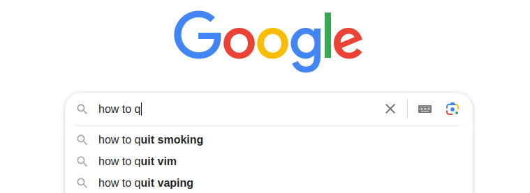 google search with request "how to quit vim"